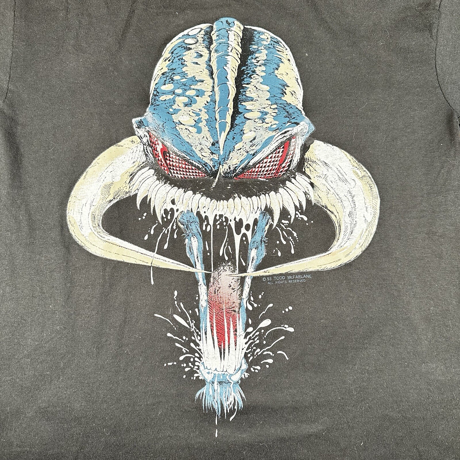 Vintage 90’s Spawn Violator Face Comics T-Shirt 1993 Todd McFarlane XL Black