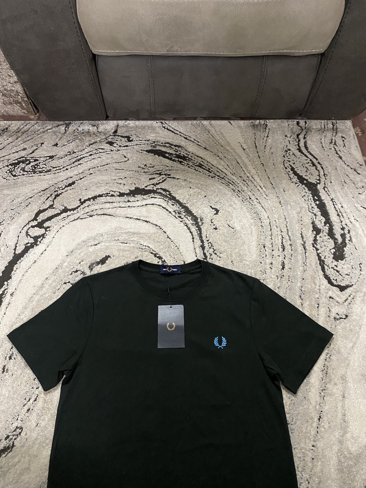 Fred Perry Crew Neck T-shirt Night Green Ocean BNWT Size Small Men’s 213717