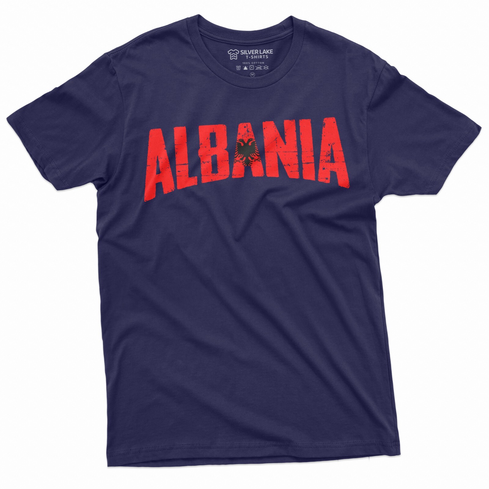 Men’s Albania T-shirt Albanian Coat of arms Flag T-shirt ShqipÃ«ria Nation Shirt