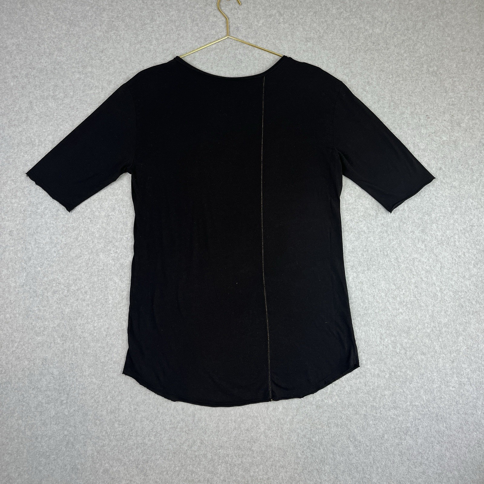 One Golden Thread Men’s Tee Onyx Black Tree Shirt S Supima Cotton Tencel Acubi