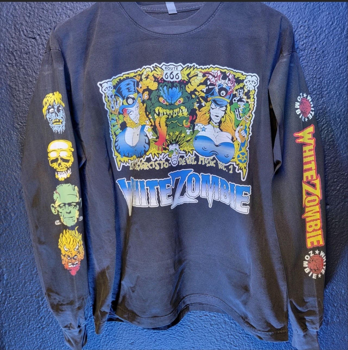 White Zombie La Sexorcisto Tour Shirt S-5XL Bondage Metal Rock MTO Shaka wear
