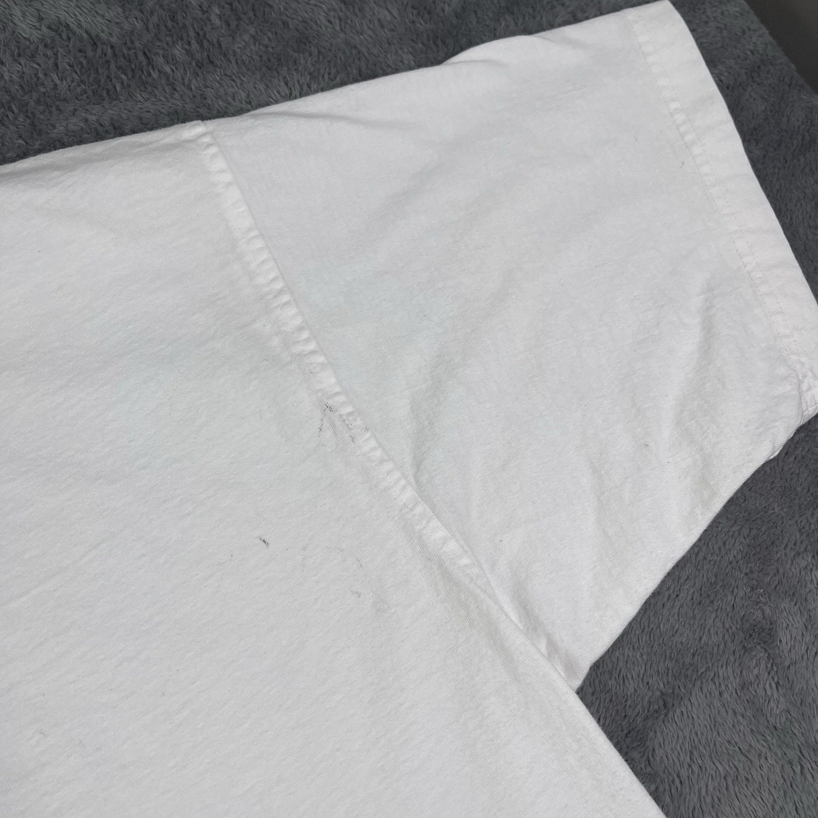 Vintage Hugo Boss T Shirt Mens XL America USA Made White Designer 90s Hip Hop