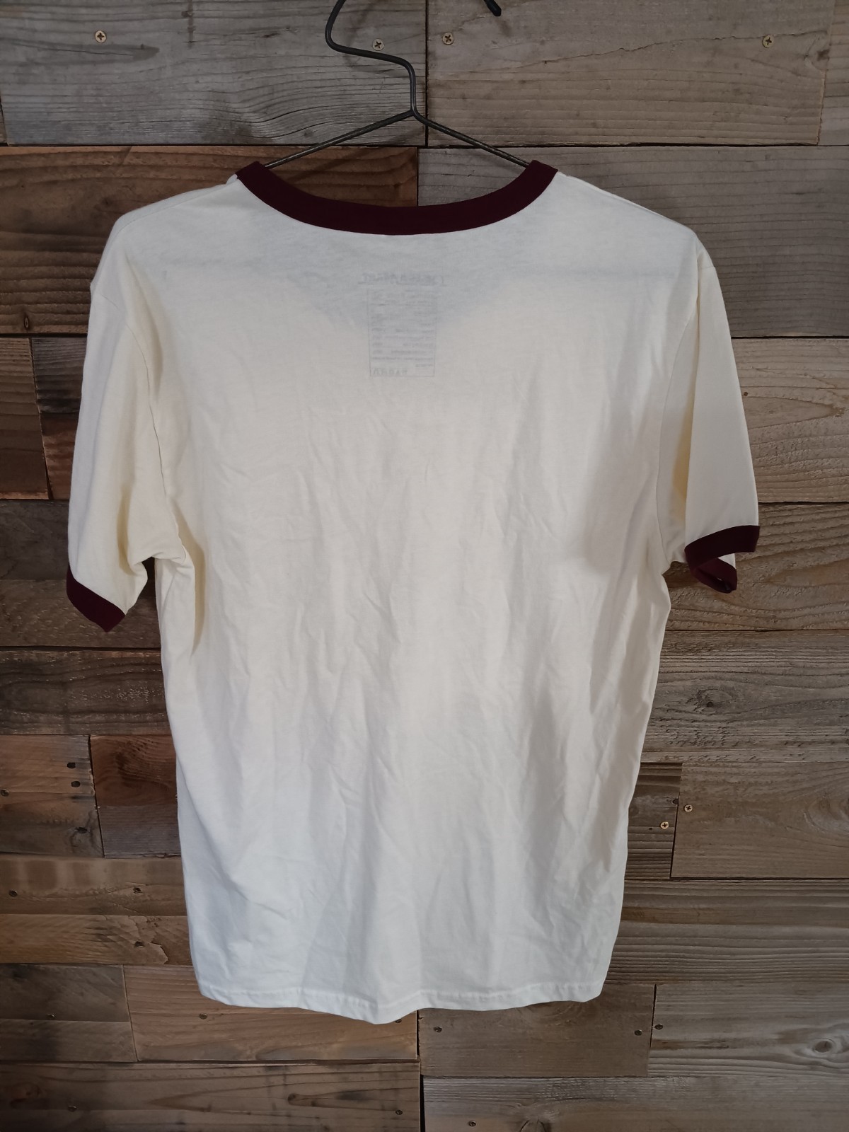 Omega Mart Ringer T-Shirt Tattoo Chicken Men’s Size M 100% Cotton Meow Wolf