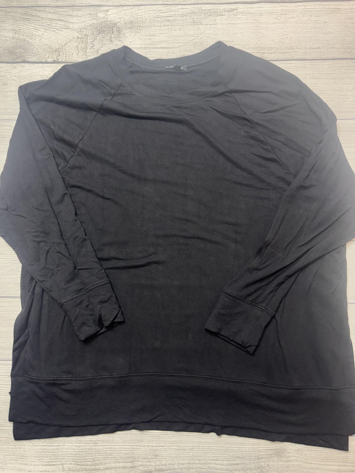 Express Shirt Mens XL Black Long Sleeve Lightweight Stretch Tee Crewneck Casual