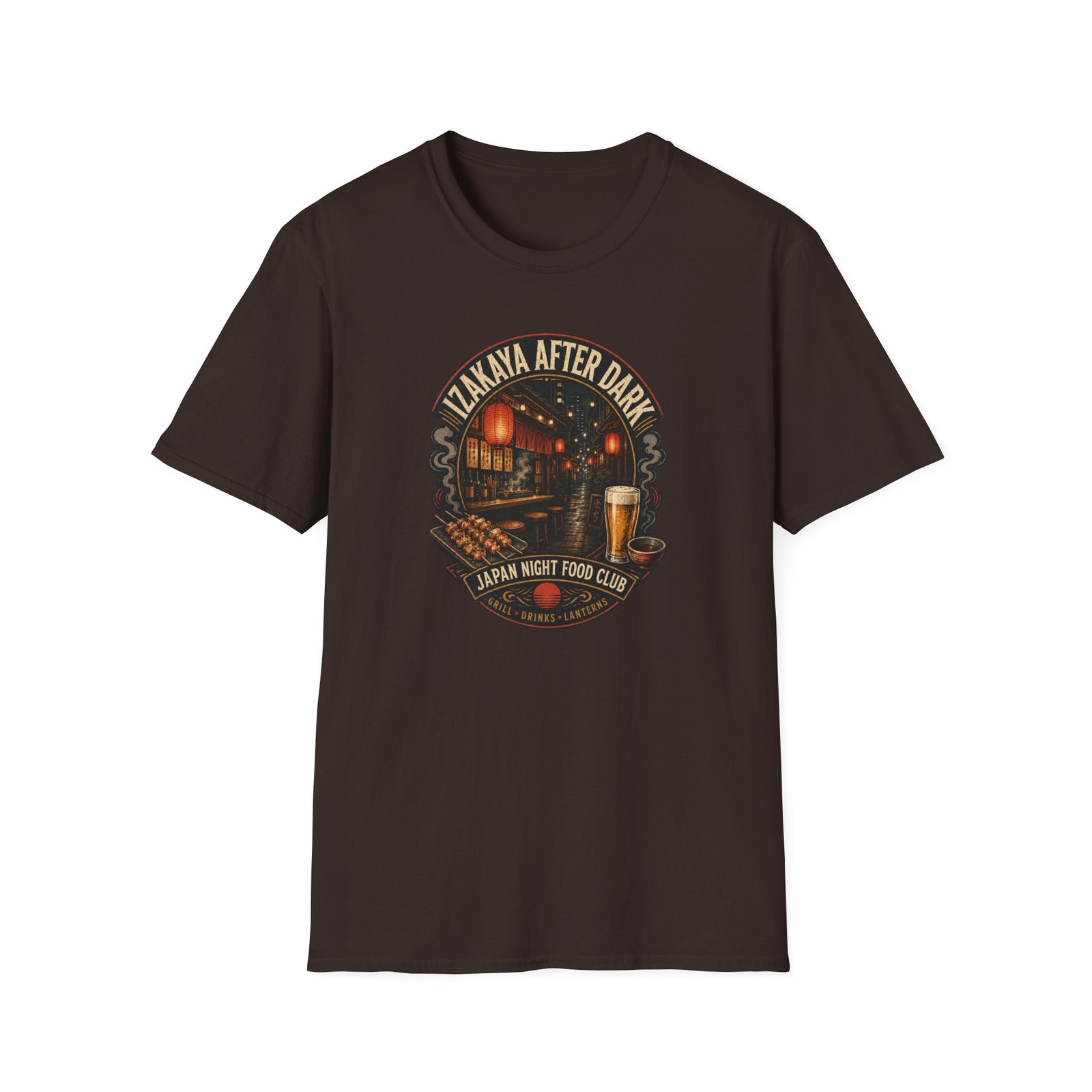 Japanese Izakaya T-Shirt Tokyo Food Streetwear Graphic Tee Anime Bar Gift