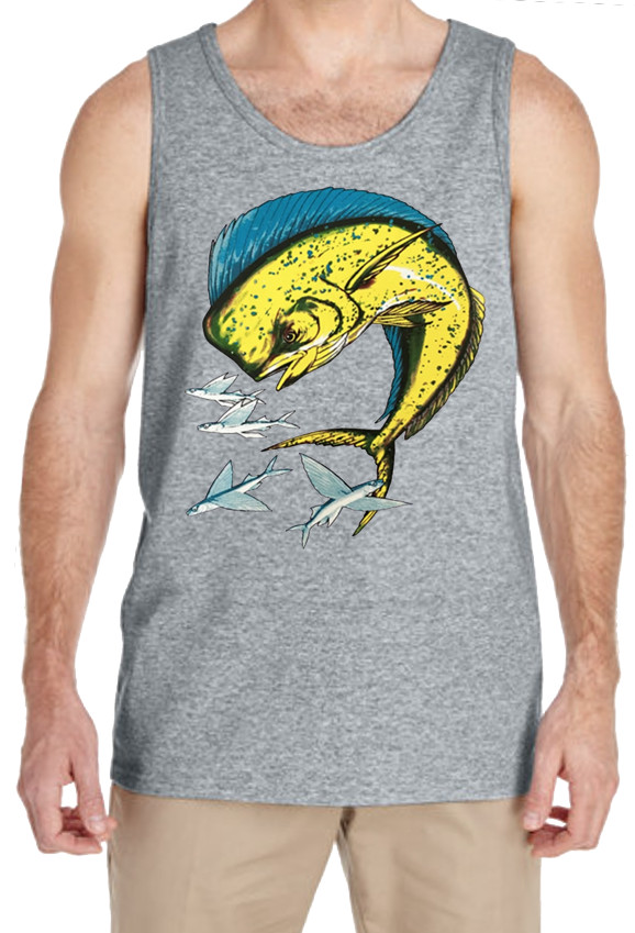 Mahi Mahi Fishing Sport Boating Florida Vacation Mens Tank Top Clothing Gift