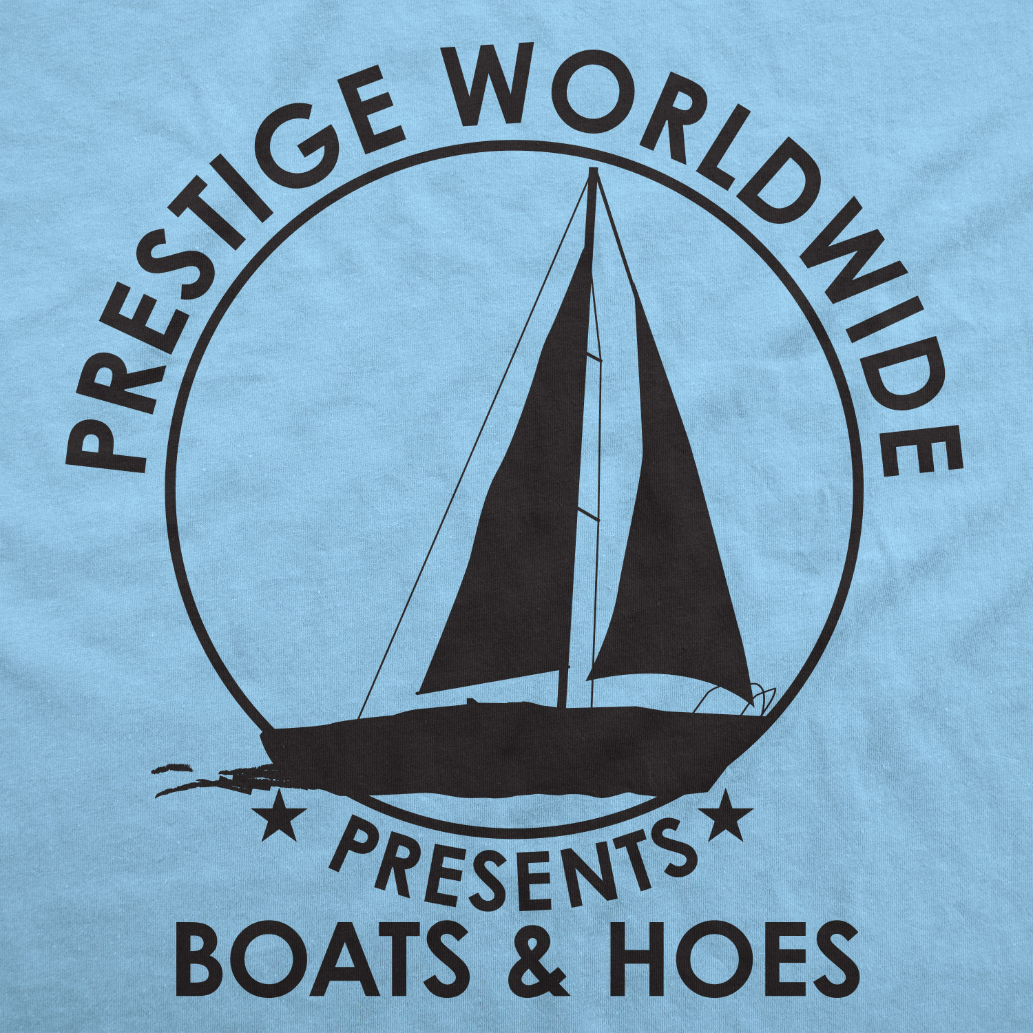 Mens Prestige Worldwide T shirt Funny Cool Boats and Hoes Graphic Humor Tee