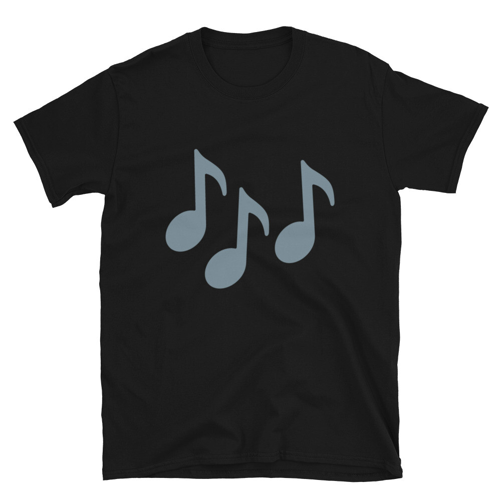 NEW Music Notes T-shirt, Choose Color (Black, Dark Heather, Sport Grey) & Size