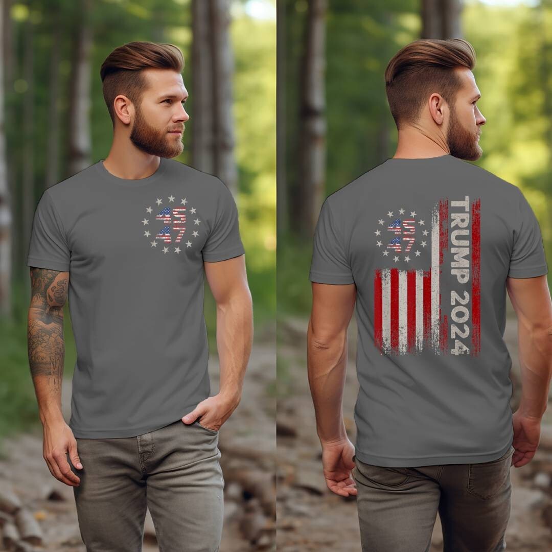 Trump 2024 MAGA 45 47 Missed Me Never Surrender Legend Flag PA Shooting T-Shirt