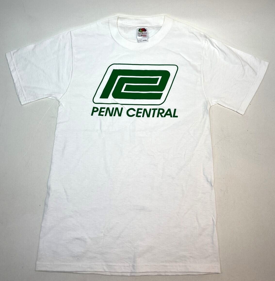 NEW! PENN CENTRAL TRAIN RAILROAD T-SHIRTS WHITE S-3X TS