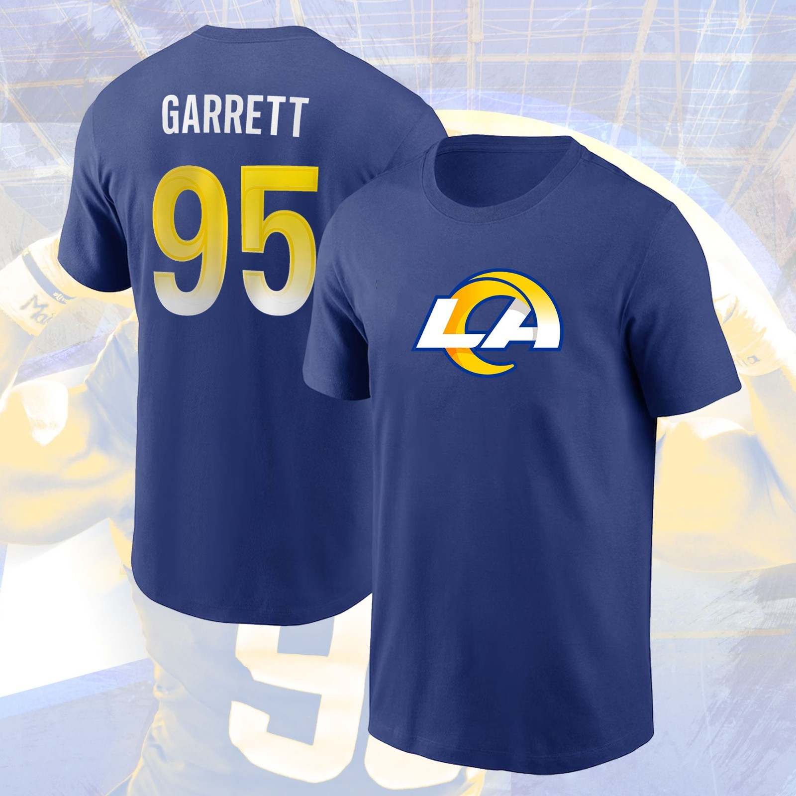 NEW SALE! Myles Garrett #95 L.A Rams 2026 Name & Number Fastship For Fans