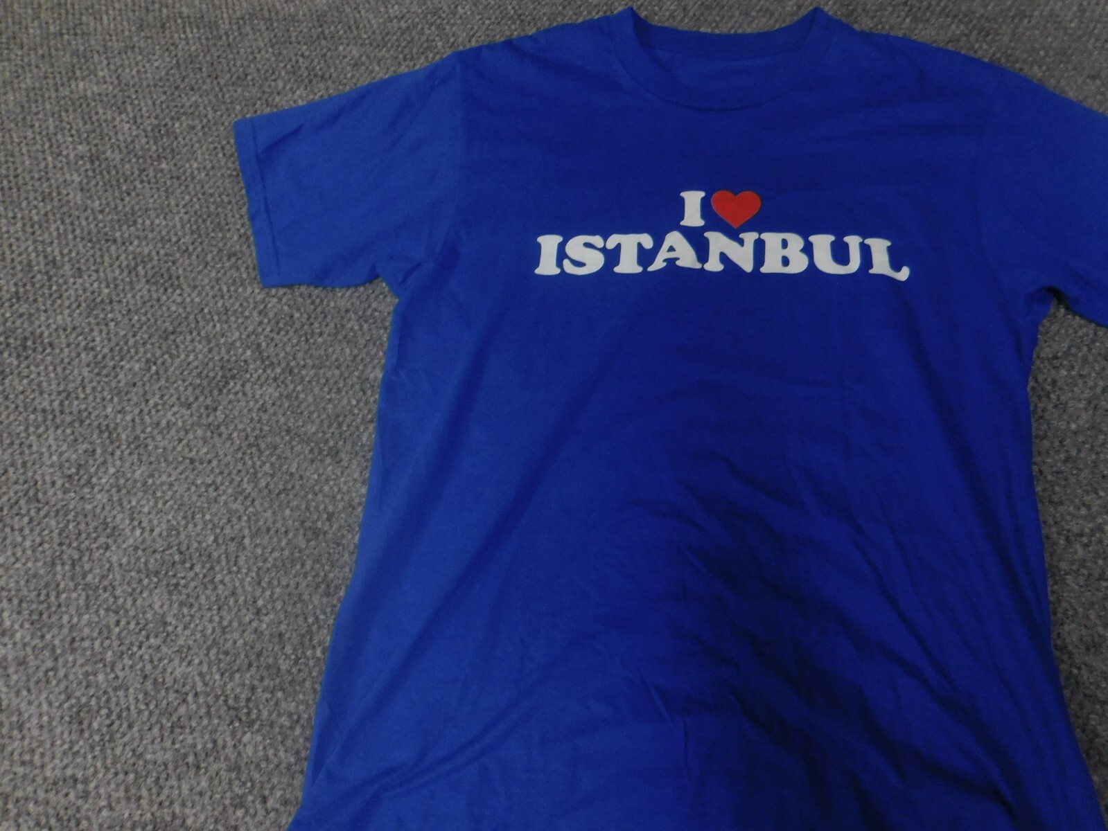 Instanbul MEns Shirt Small blue graphic