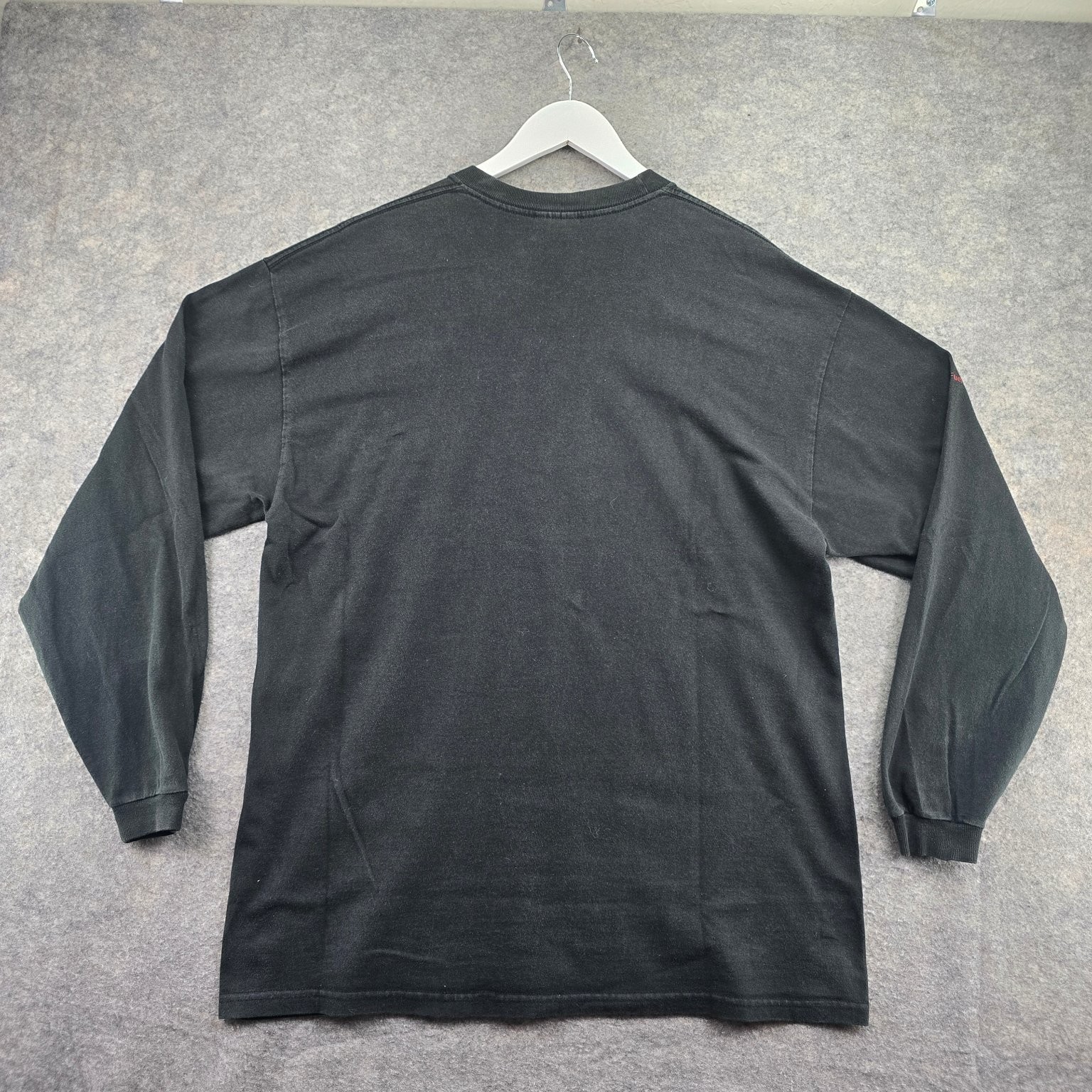 Jerzees T-Shirt Men’s XL Charcoal Gray Pontiac Logo Long Sleeve Cotton Top