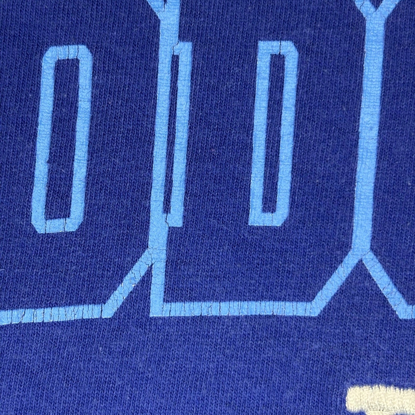 MLB Los Angeles Dodgers T-Shirt Men Medium Blue LA Embroidered Logo Short Sleeve