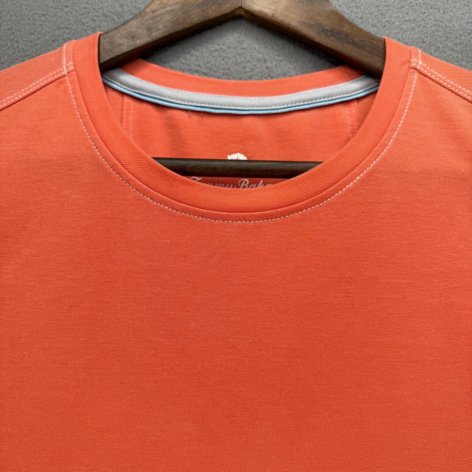 Tommy Bahama T-Shirt Bali Skyline Regular Fit Medium Orange Short Sleeve Tencel