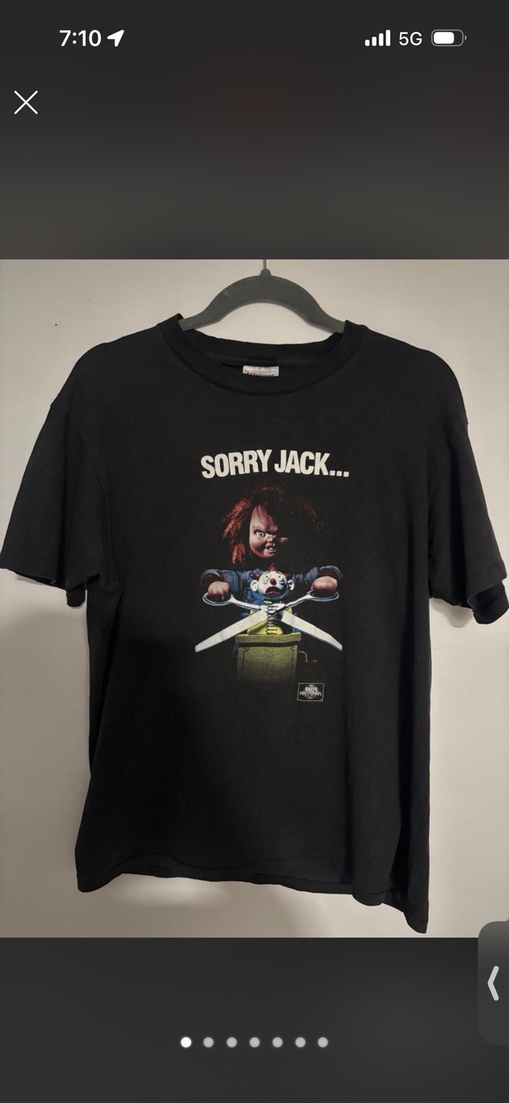 Vintage Chucky Childs Play 2 Horror Movie Promo Shirt SZ Large