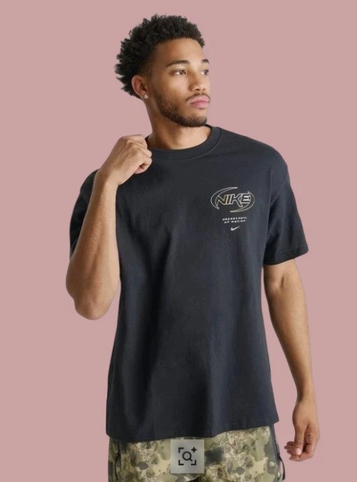 Nike Sportswear T-Shirt Department of Motion Men’s Sz M / XL Black New