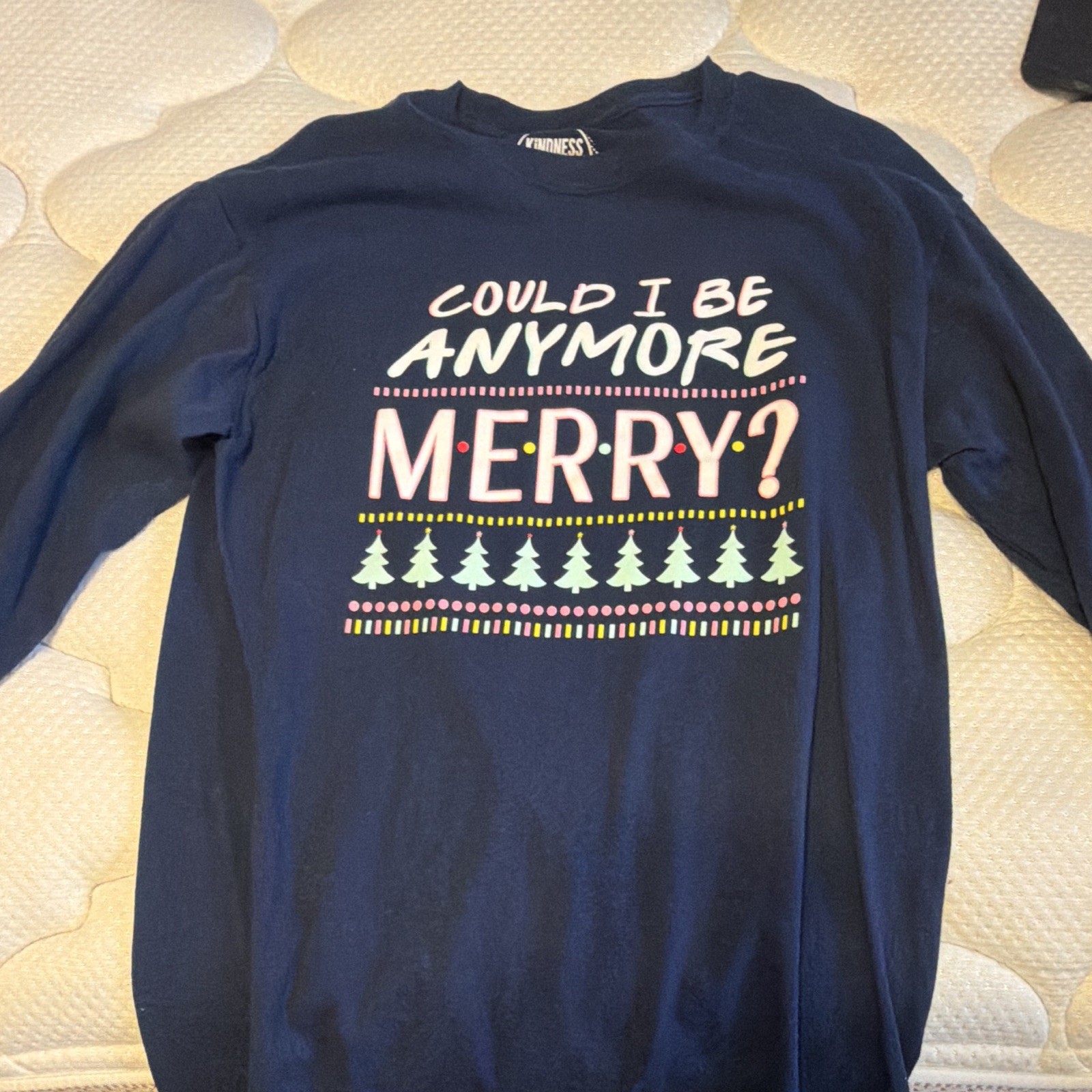 Kindness & Confetti Men’s M Friends Christmas Graphic Tee