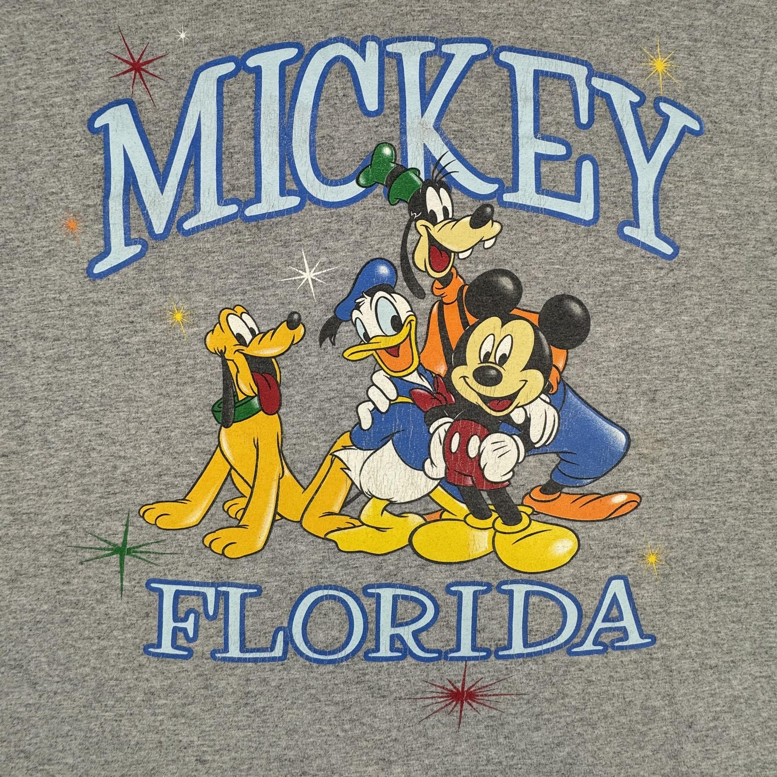 Vintage Mickey Unlimited Shirt Mens Big 1X Gray Florida Disney Graphic Tee