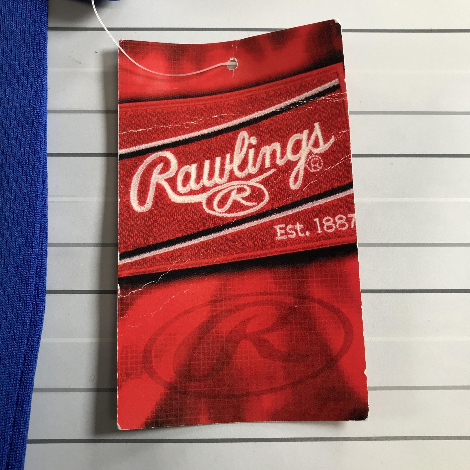 Vintage Rawlings Baseball Shirt Mens Small Royal Blue Blank Practice Pullover