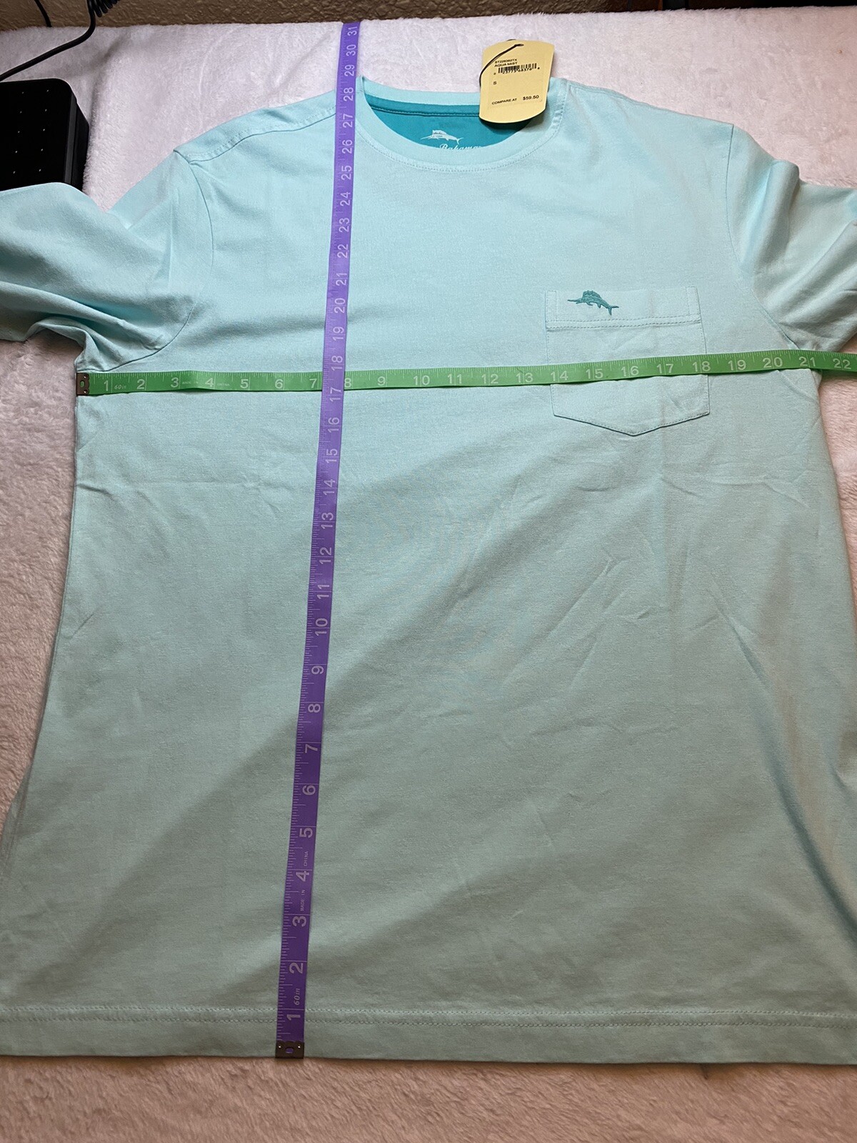 Tommy Bahama T-Shirt Pocket Mens Small Beach Outdoors Preppy Casual Style Adult