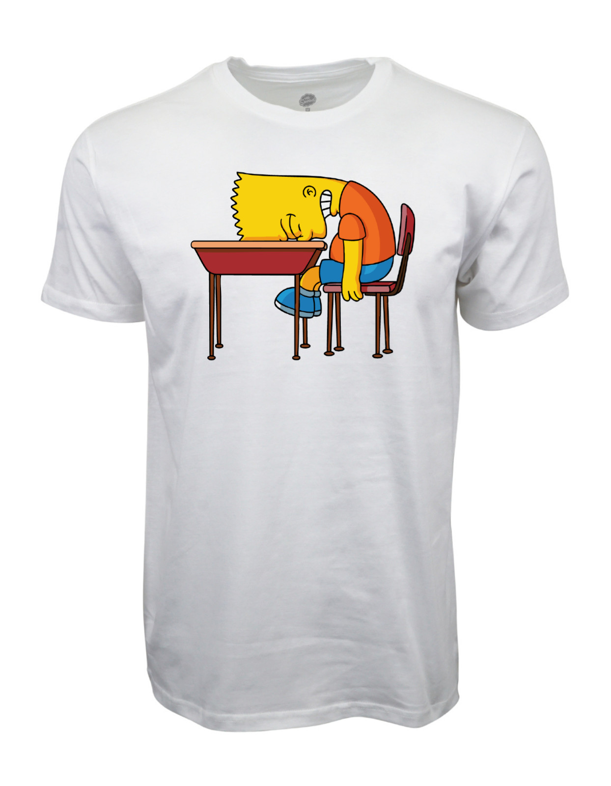 The Simpsons Bart School Bench Graphic T shirt