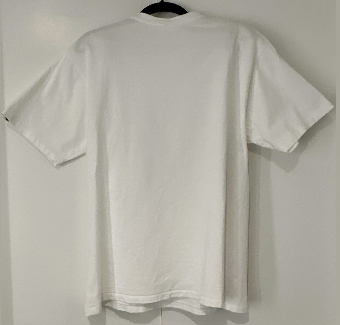 【50% OFF!】 BAPE A Bathing Ape Busy Works Tee White | L