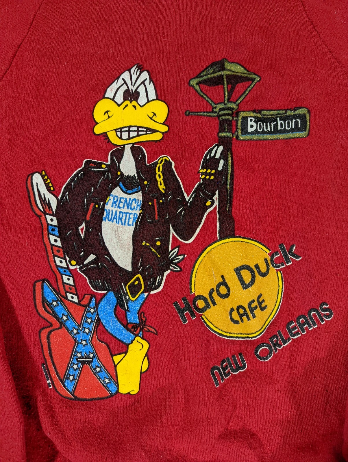 Vintage 80’s Hard Duck Cafe New Orleans French Quarter Youth Sweatshirt 10-12