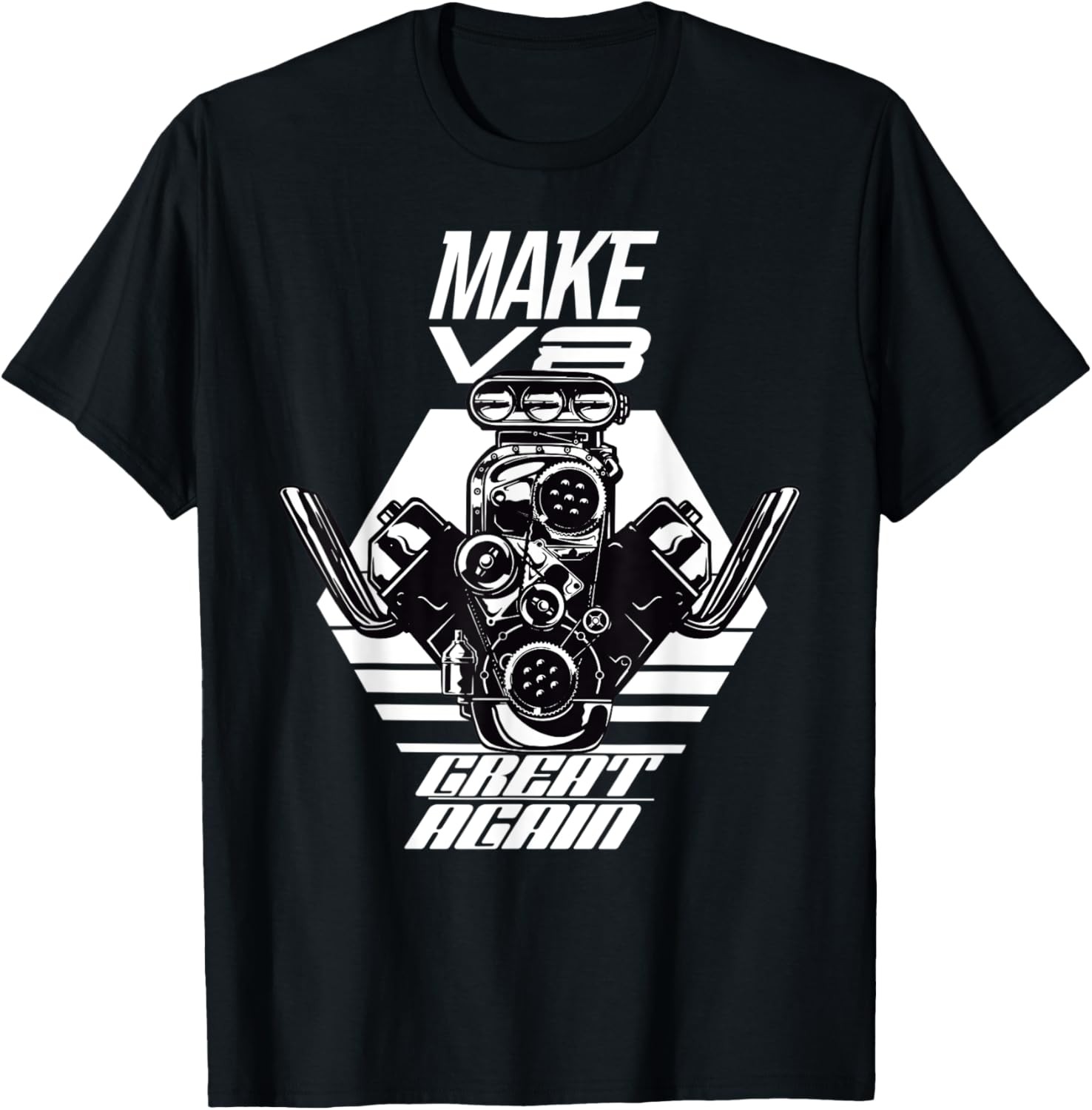 Funny Muscle Car Shirt Make V8 Great Again Racing T-Shirt
