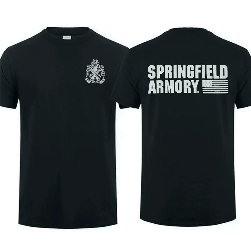 USA Armory Tactical T-Shirt Military Flag Shooting Range Graphic Tee