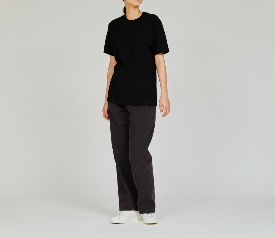 Hanes T-Shirts KURO BLACK 2-Pack UNISEX S–2XL 7.0oz Cotton Crew Neck HM1-B701