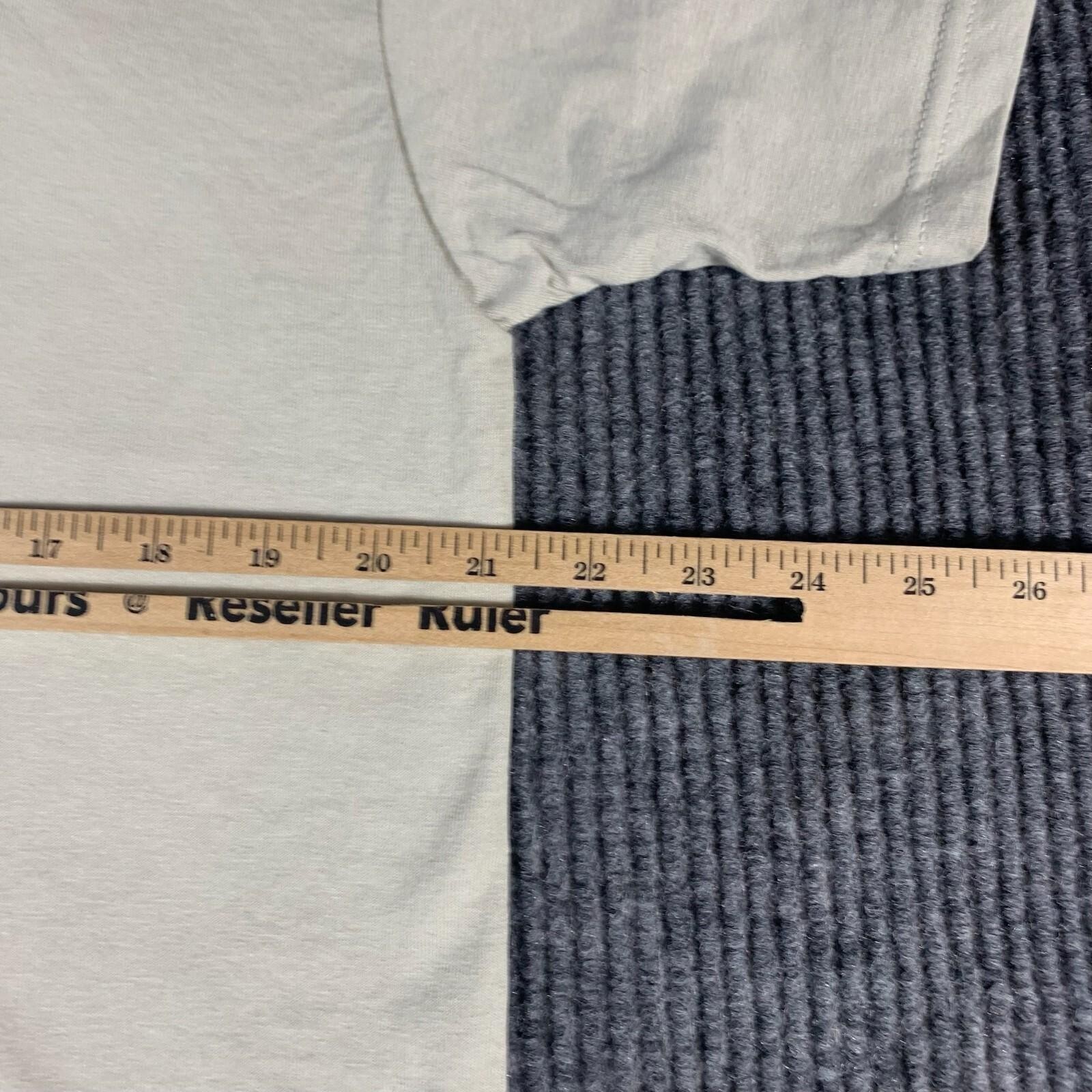 VTG Fruit of the Loom T Shirt Mens Large Beige Y2K Mackinac Bridge Labor Day USA