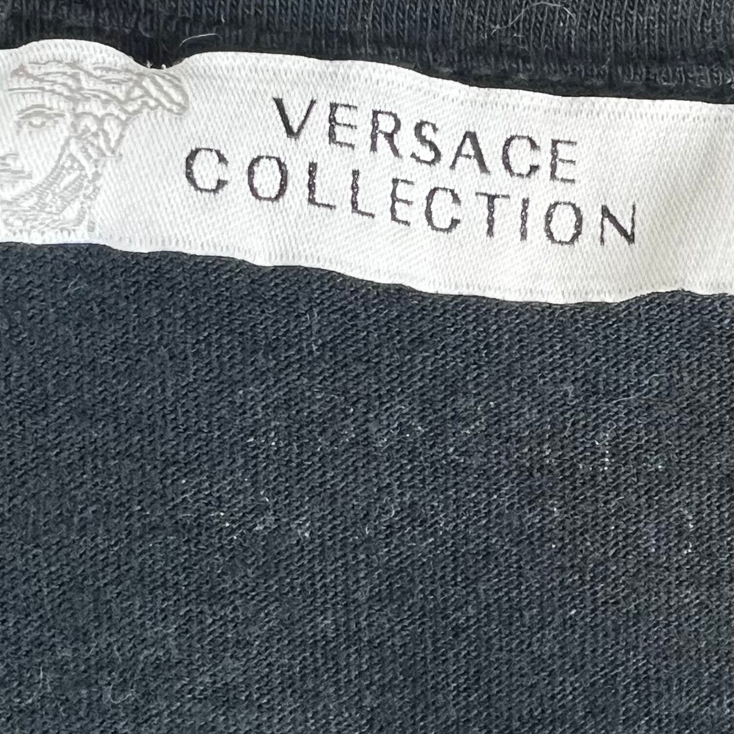 VERSACE Collection Men’s Girocollo Graphic Print Short Sleeve T-Shirt Size Small