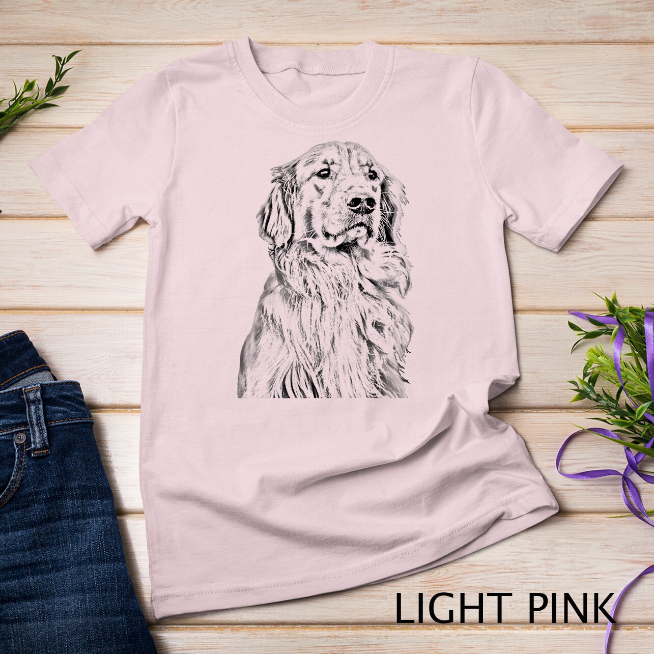 Golden Retriever Dog Lover Cream Retriever Mom Dad Raglan Unisex T-shirt