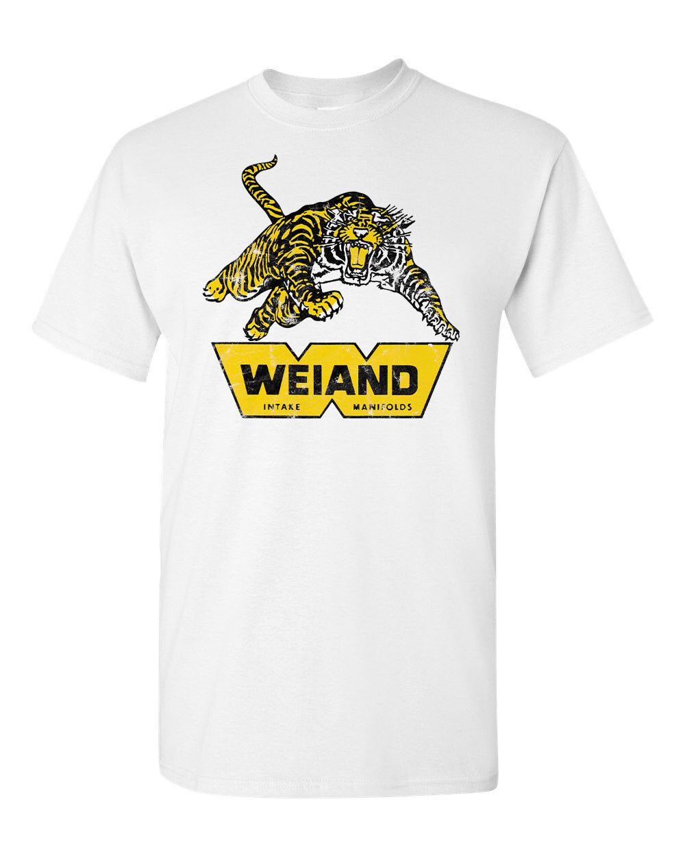 Retro Hot Rod Tee T Shirt 100% Cotton Drag Race Racing Weiand Tiger Speed Shop