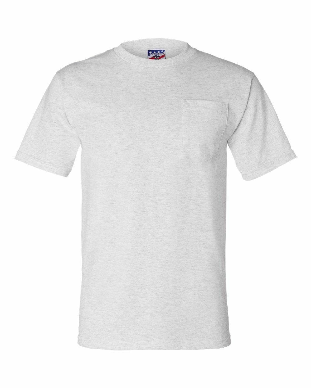 Bayside Mens 100% Cotton Union Made Short Sleeves T-Shirt With Pocket – 3015