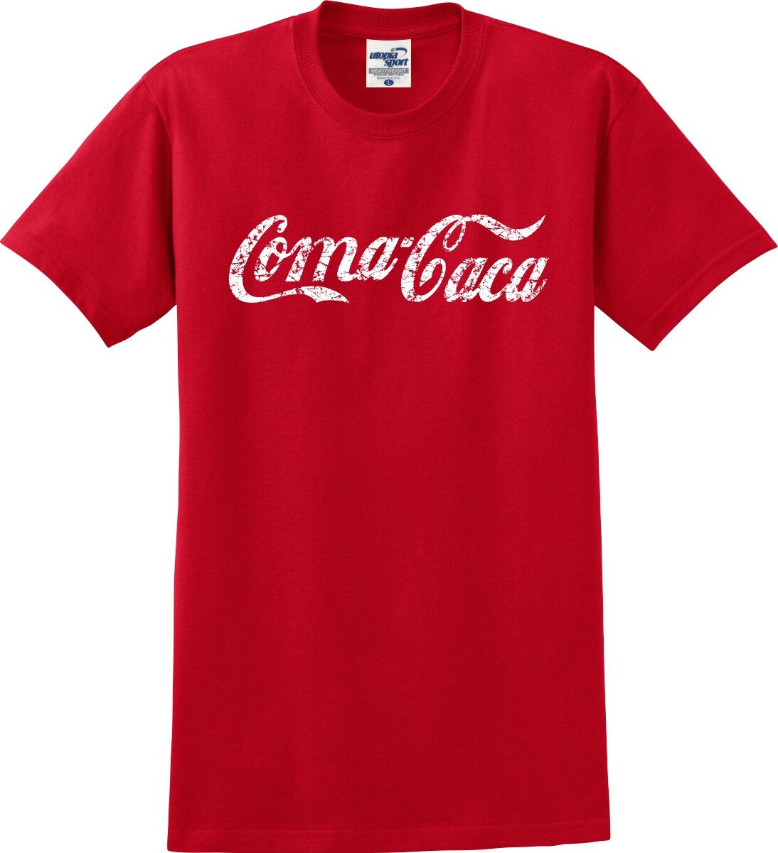 Coma-Caca (Eat Poop) Parody Distressed Funny Unisex T-Shirt (S-5X)