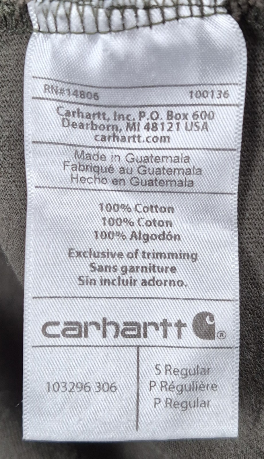 Lot Of 2 Carhartt Relaxed Fit Mens Pocket Tshirts Small Gray Black Short Sleeve