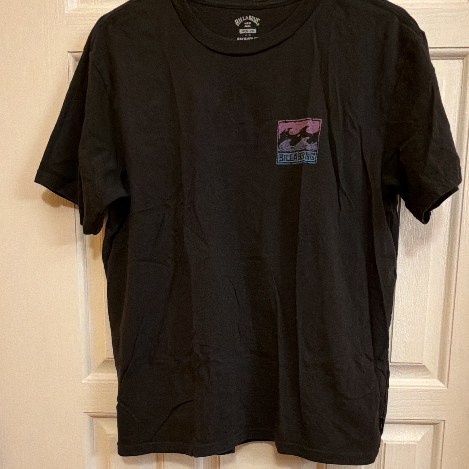 Billabong Men’s Black Graphic Logo Crew Neck Short Sleeve T-Shirt Size M