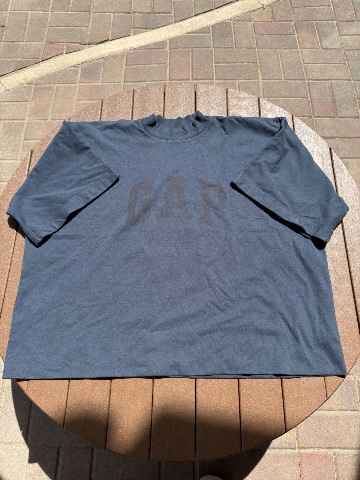Yeezy X Gap No Seam Dove Tee Dark Blue Size M
