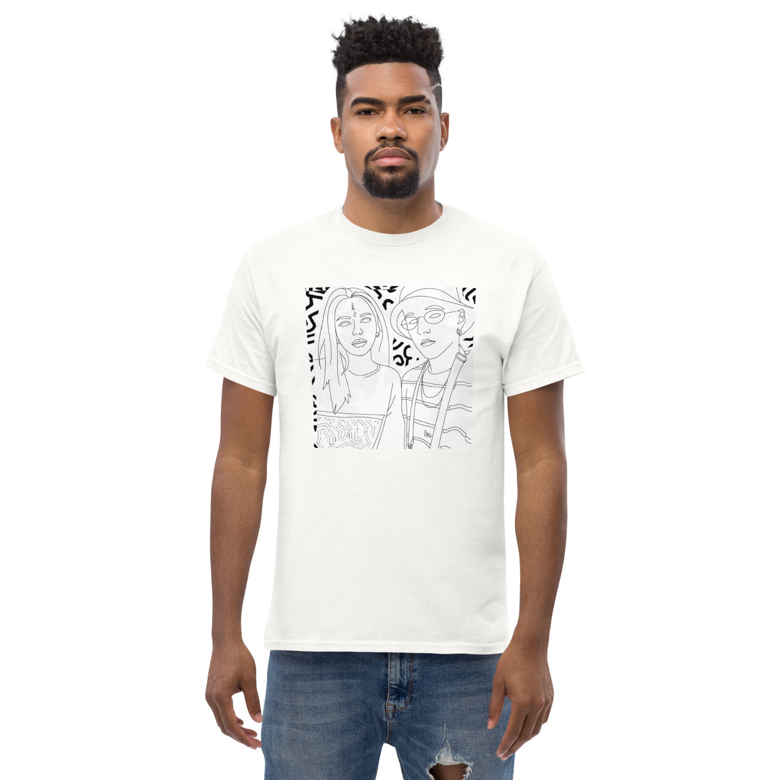 Unisex Tshirt Classic Tee Men Women Style N 7