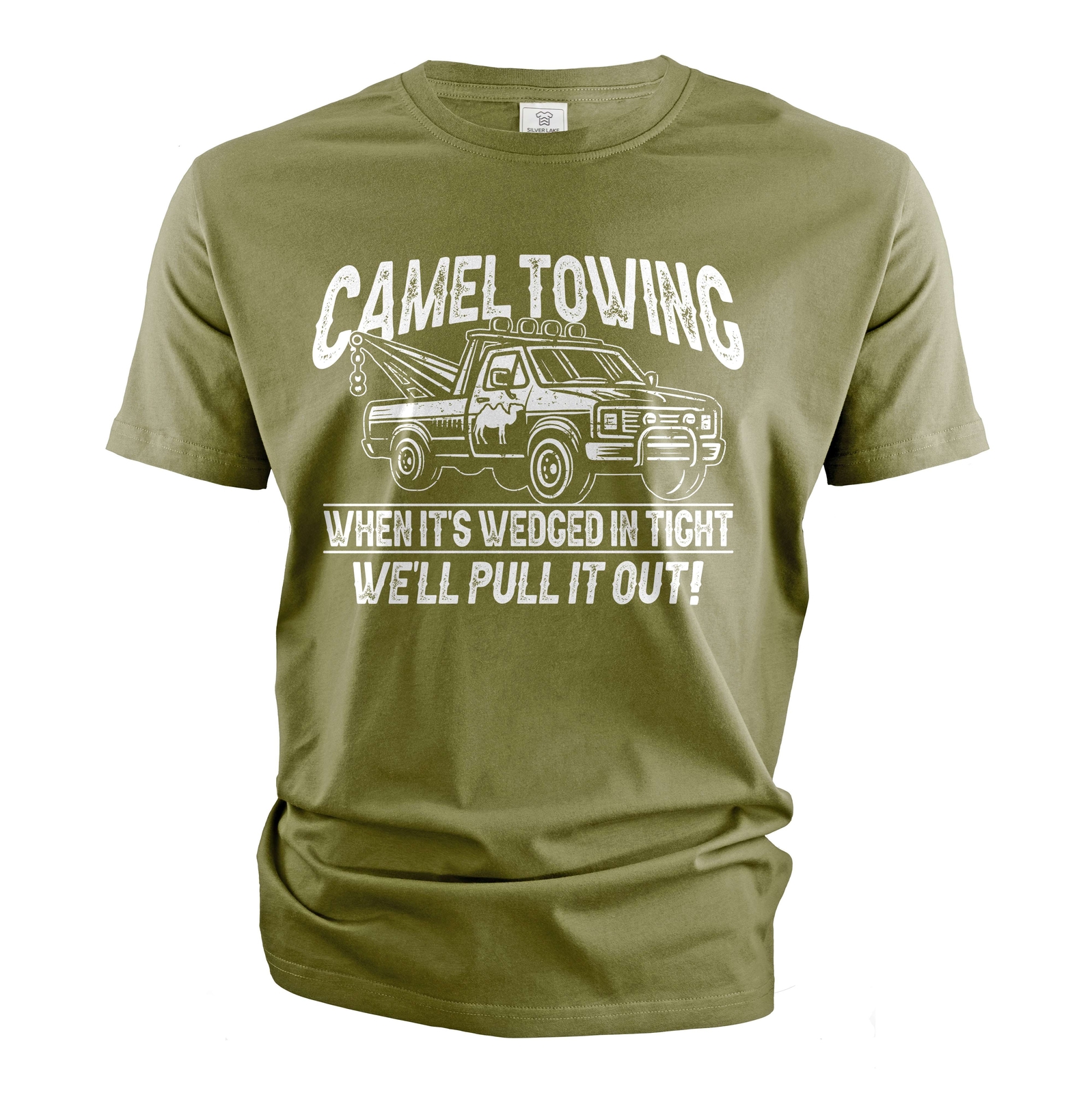 Men’s Funny Camel towing T-shirt double meaning humor humorous tee joke shirt