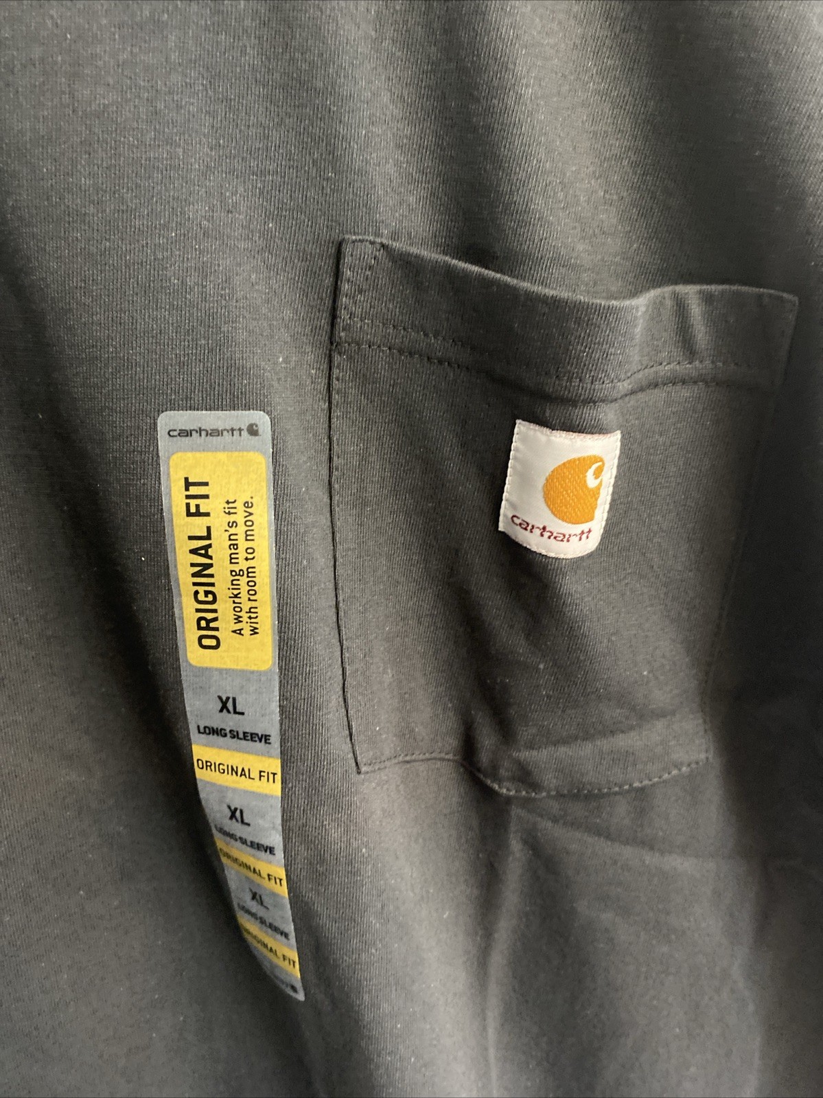 Carhartt Long Sleeve Shirt XL Chest Pocket Original Fit New With Tags