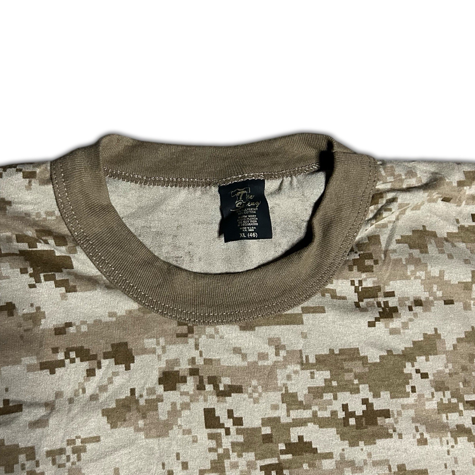 Vintage 90s Desert Digital Camo Shirt Single Stitch Tee Swing Camouflage size XL
