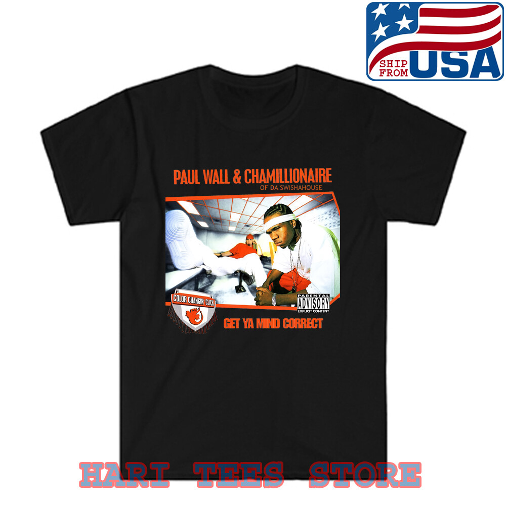 Paul Wall & Chamillionaire Men’s Black T-shirt Size S to 5XL