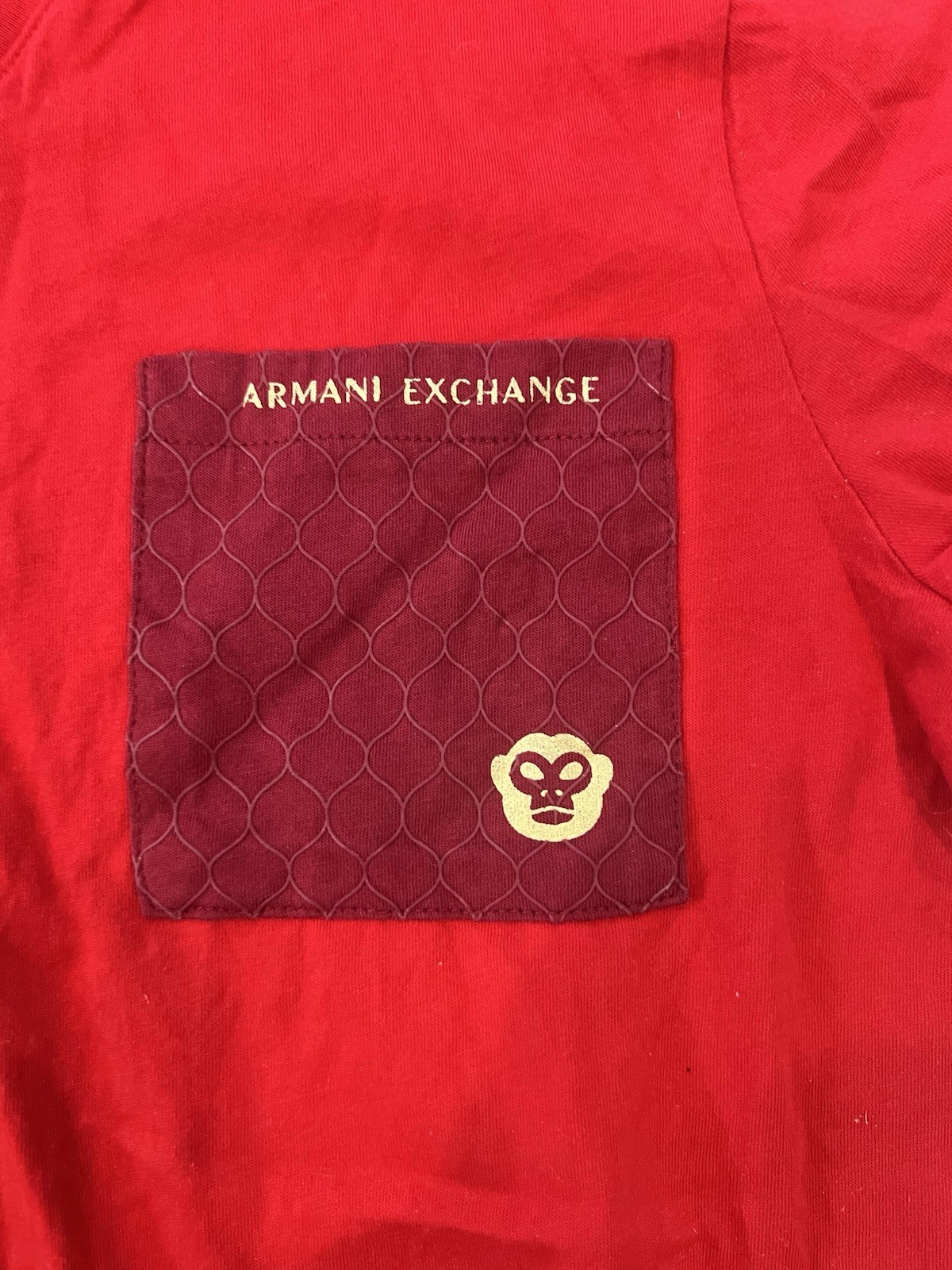Armani Exchange Men’s Short Sleeve T-Shirt Red XS