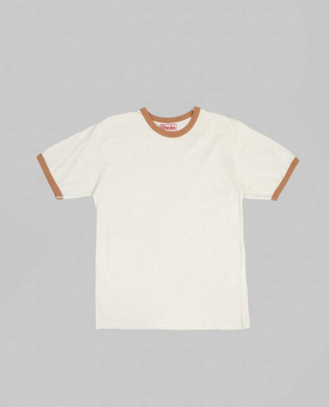 Wonder Looper Recycled Cotton Foxfibre Ringer T-Shirt Sand XXL