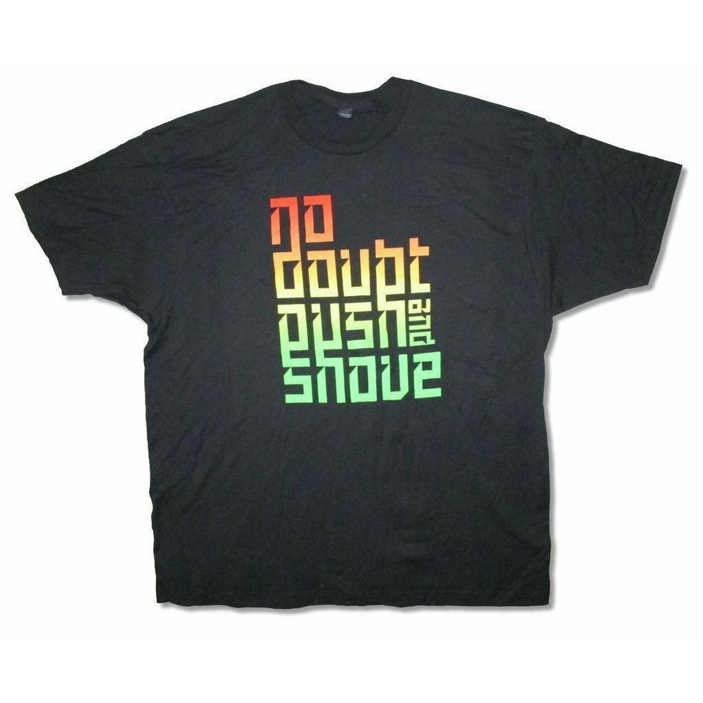 Men’s No Doubt Colored Push And Shoved T-shirt X-Large Black