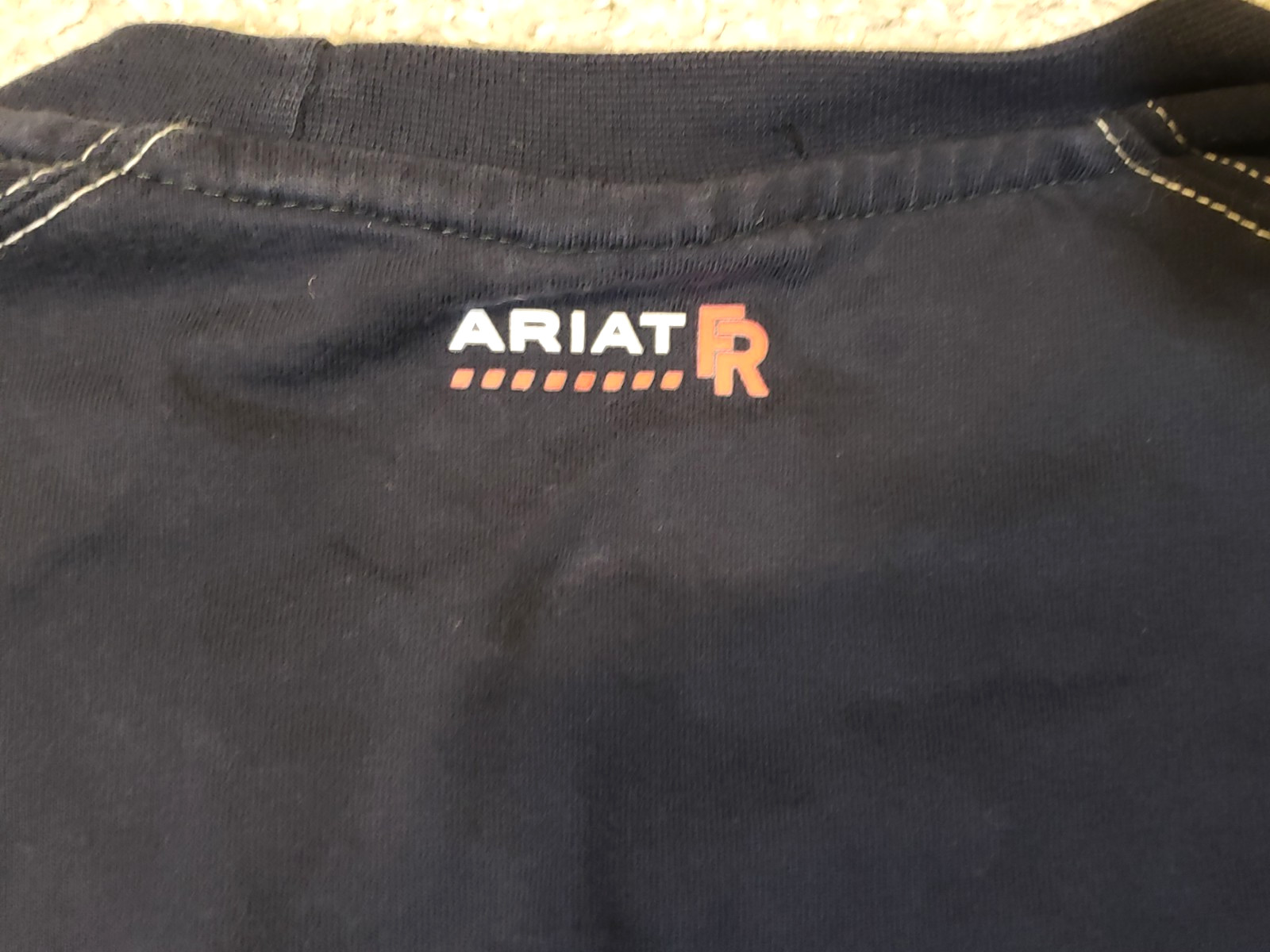 Ariat FR Work Shirt Crewneck Long Sleeve Navy Flame Resistant CAT2 2112 Men XL