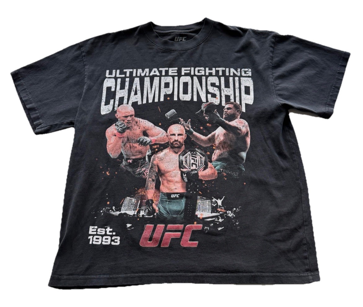 UFC Ultimate Fighting Championship Promo AOP T-Shirt Sz Large Double Sided